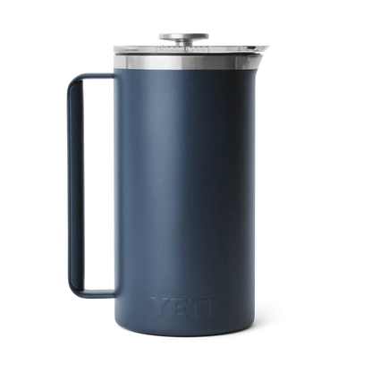 Yeti Rambler 64oz French Press with Lid - Navy Blue Insulated Coffee Maker