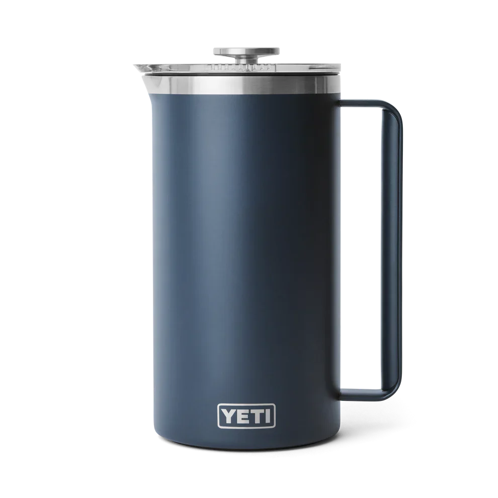 Yeti Rambler 64oz French Press with Lid - Navy Blue Insulated Coffee Maker