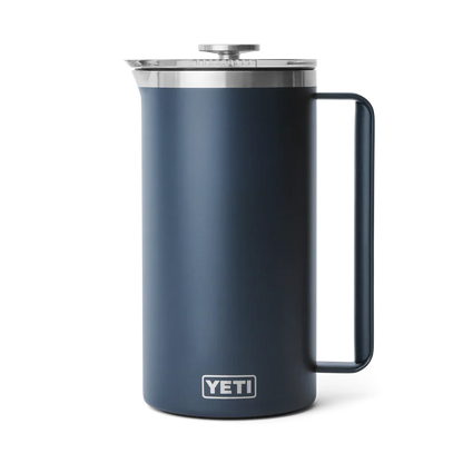 Yeti Rambler 64oz French Press with Lid - Navy Blue Insulated Coffee Maker