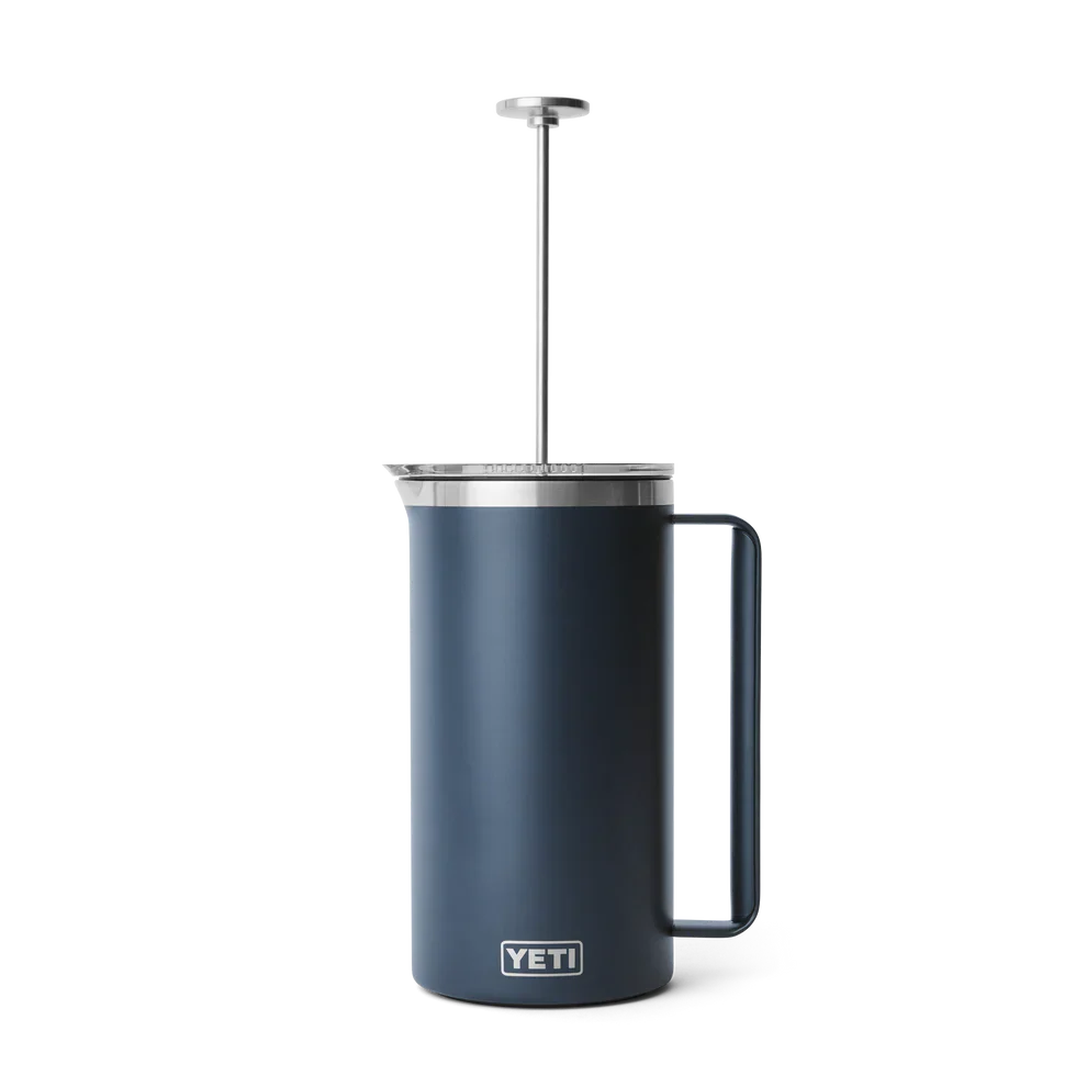 Yeti Rambler 64oz French Press with Lid - Navy Blue Insulated Coffee Maker