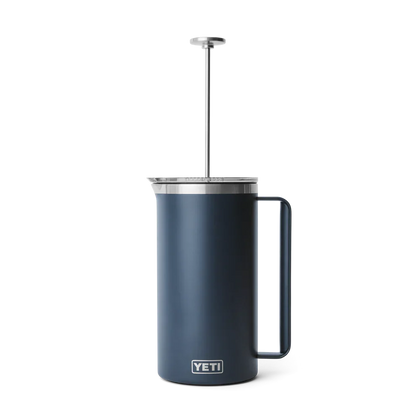 Yeti Rambler 64oz French Press with Lid - Navy Blue Insulated Coffee Maker