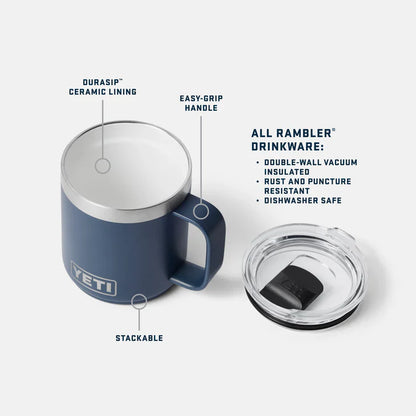 Yeti Rambler 10oz Ceramic Lined Insulated Mug - Perfect for Hot Beverages