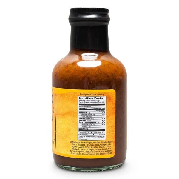 American Stockyard Smoky Mustard BBQ Sauce - Tangy & Sweet 383g (250+ Years of Tradition)