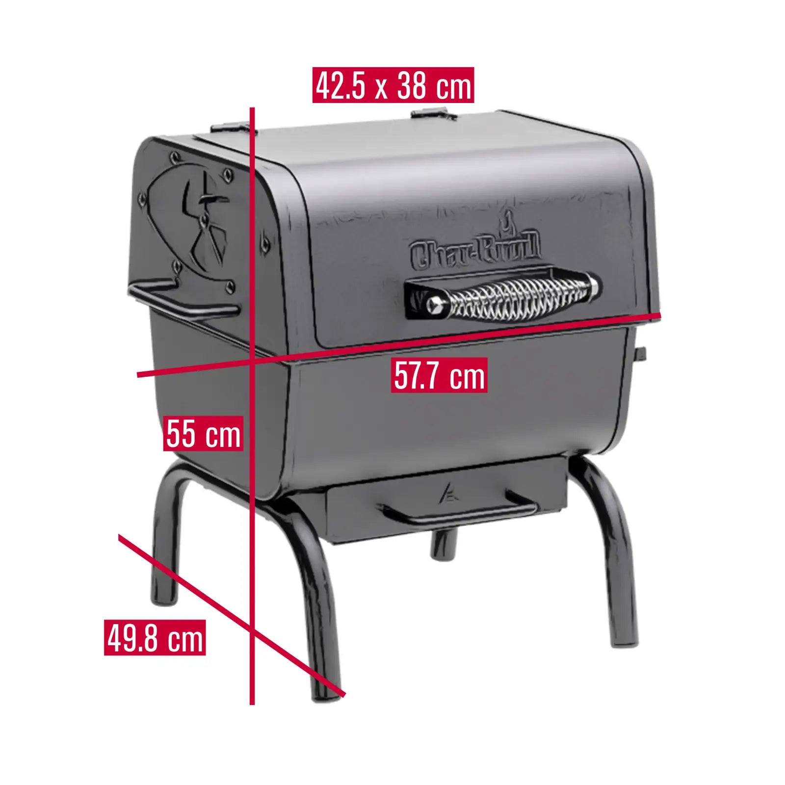 Char-Broil Charcoal 2Go Portable BBQ Grill - Compact, Lightweight with Ash Tray