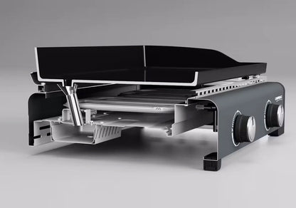 Campingaz Sigma 2 Gas Plancha Griddle with Hood - Powerful, Even Heat, Large Cooking Surface