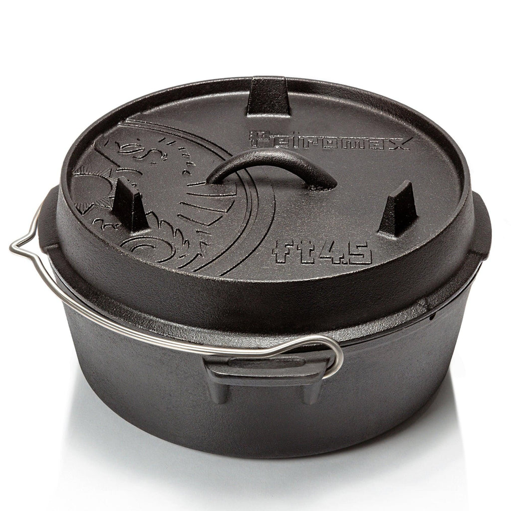 3.5L Petromax FT4.5-T Cast Iron Dutch Oven for Outdoor Cooking