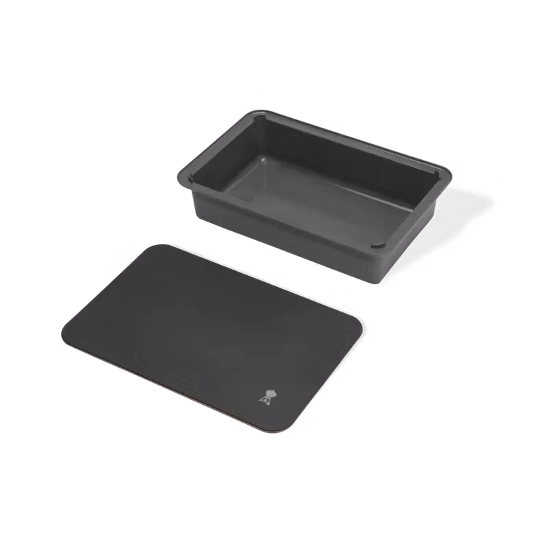 Weber Works Basin with Integrated Cutting Board Lid - Versatile BBQ Prep, Storage, and Transport Solution