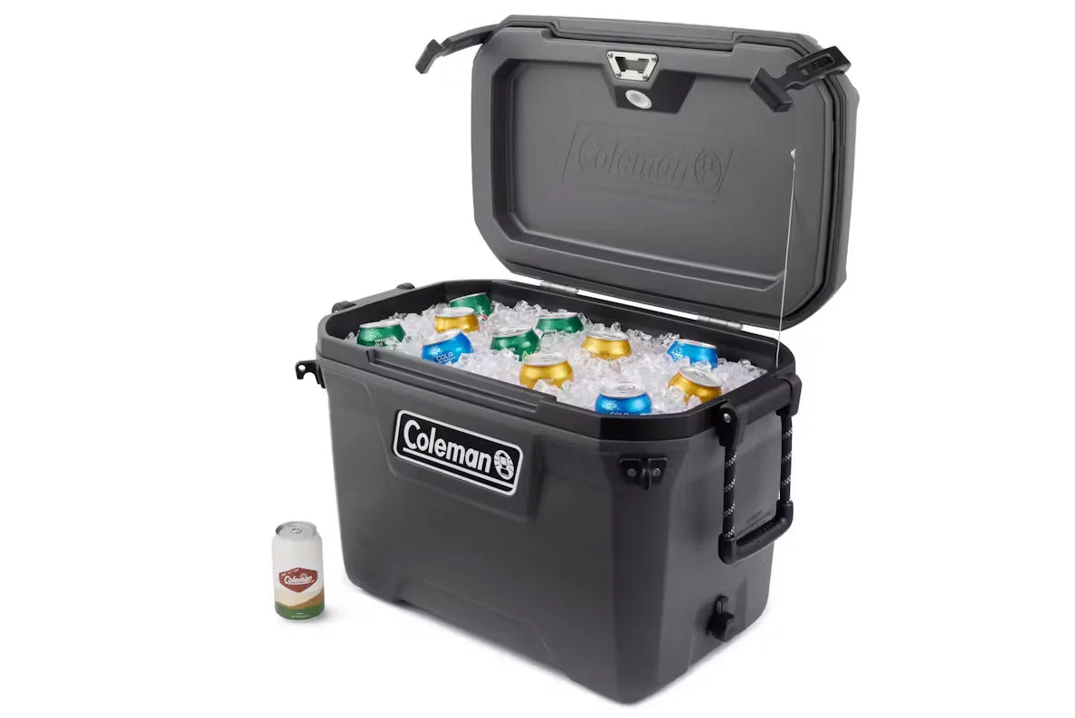 Coleman Convoy 53 Litre Cooler Box - 4 Day Ice Retention, Antibacterial, Seat Lid