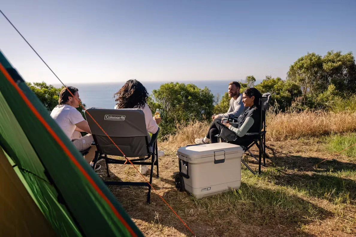 Coleman® Pro 55QT Wheeled Cooler Box - 52L, 5-Day Ice Retention, Durable & Insulated for Outdoor Adventures