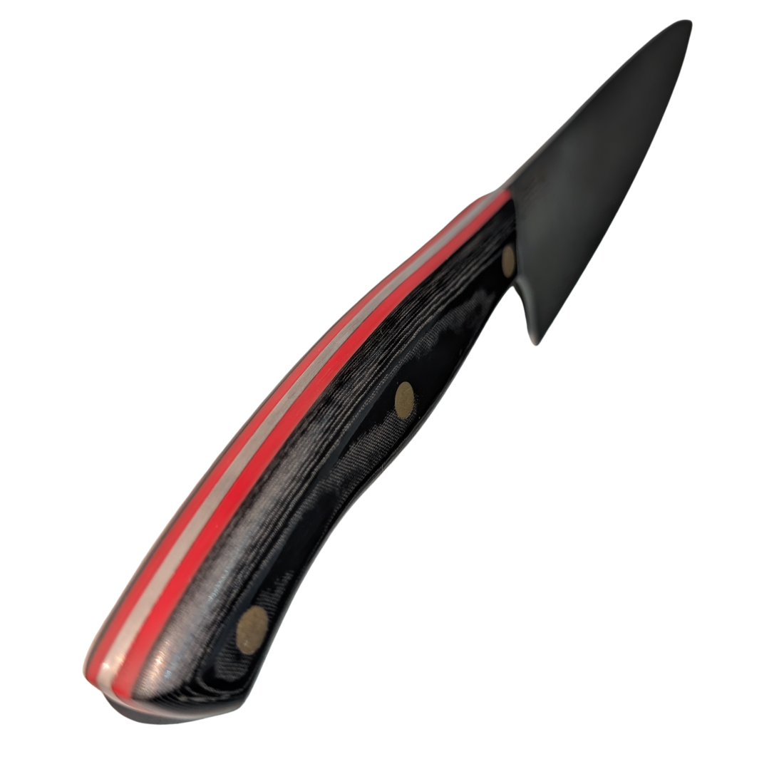 CL18 18cm Chef's Knife - Versatile Black & Red Handle for Professional & Home Cooks