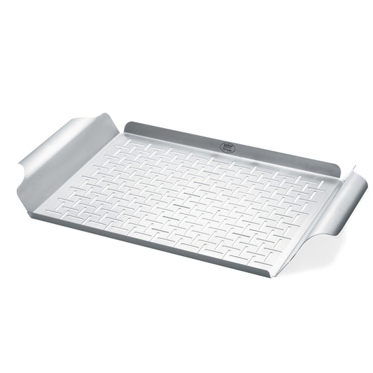 Weber Deluxe Stainless Steel Grilling Basket Pan - 30x44cm (6435)