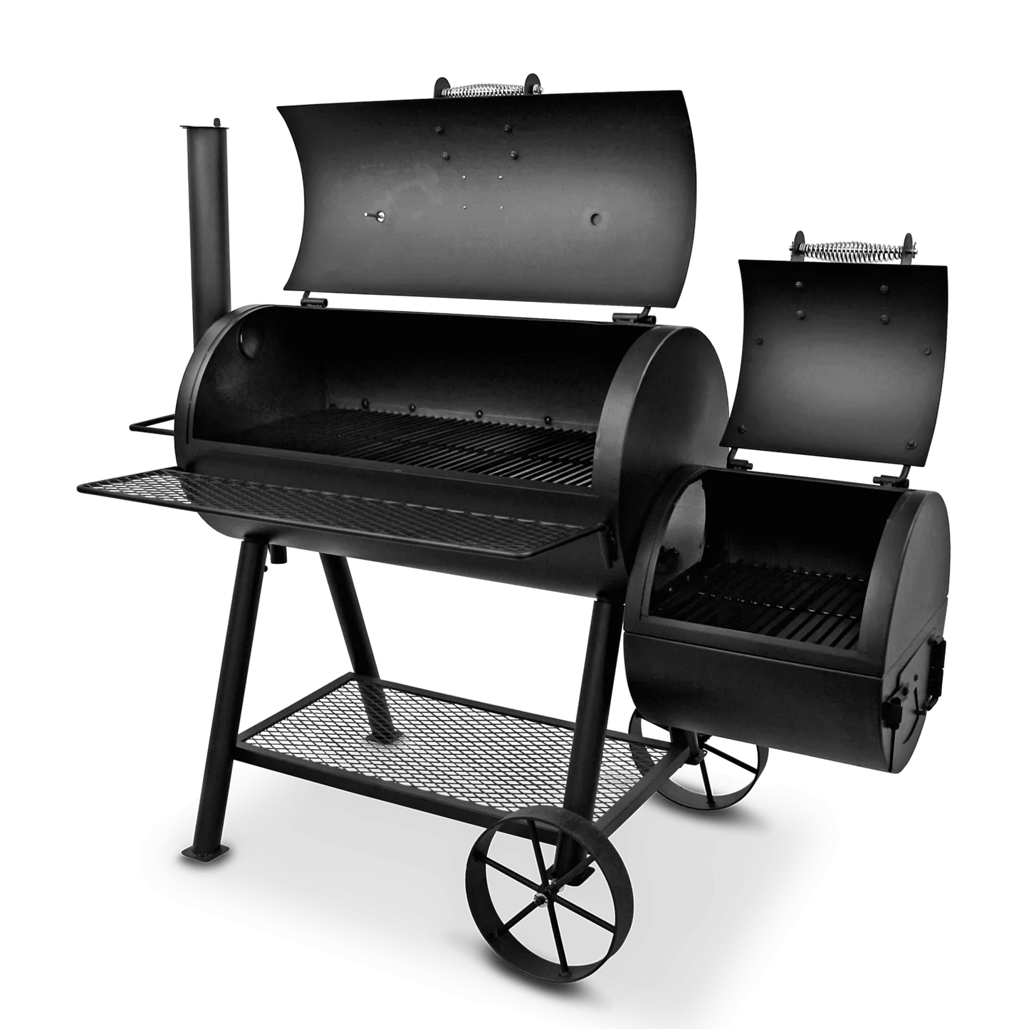 Char-Broil Oklahoma Joe's Highland Offset Smoker BBQ - Heavy-Duty Charcoal Grill with Temperature Gauge
