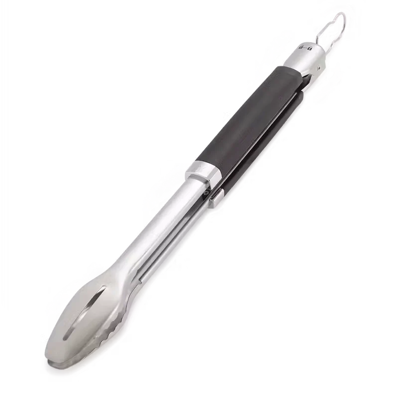 Weber Precision Stainless Steel BBQ Tongs with Comfort Grip & Locking Mechanism