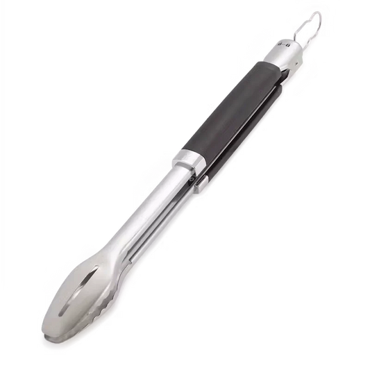 Weber Precision Stainless Steel BBQ Tongs with Comfort Grip & Locking Mechanism