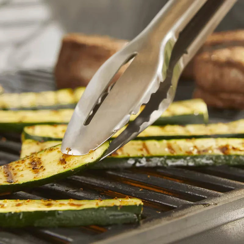 Weber Precision Stainless Steel BBQ Tongs with Comfort Grip & Locking Mechanism