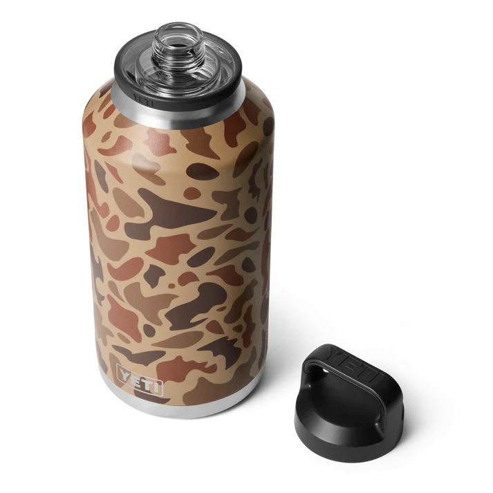 Yeti Rambler 64oz Water Bottle with Chug Cap - Wetlands Camo - Durable & Insulated for Outdoor Adventures