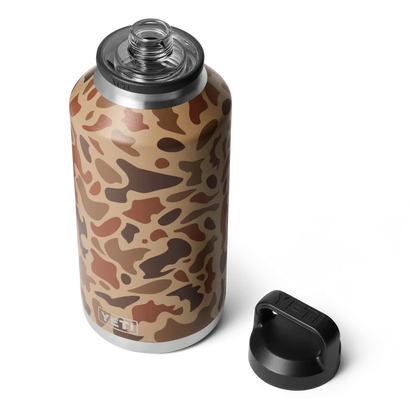 Yeti Rambler 64oz Water Bottle with Chug Cap - Wetlands Camo - Durable & Insulated for Outdoor Adventures