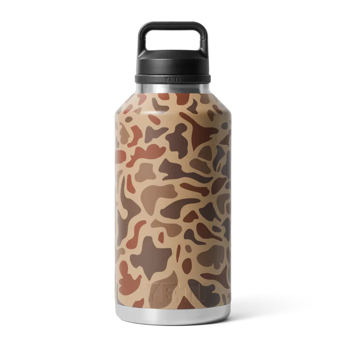 Yeti Rambler 64oz Water Bottle with Chug Cap - Wetlands Camo - Durable & Insulated for Outdoor Adventures
