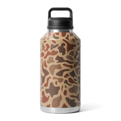 Yeti Rambler 64oz Water Bottle with Chug Cap - Wetlands Camo - Durable & Insulated for Outdoor Adventures