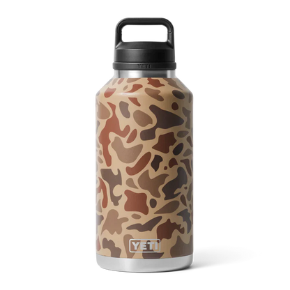 Yeti Rambler 64oz Water Bottle with Chug Cap - Wetlands Camo - Durable & Insulated for Outdoor Adventures