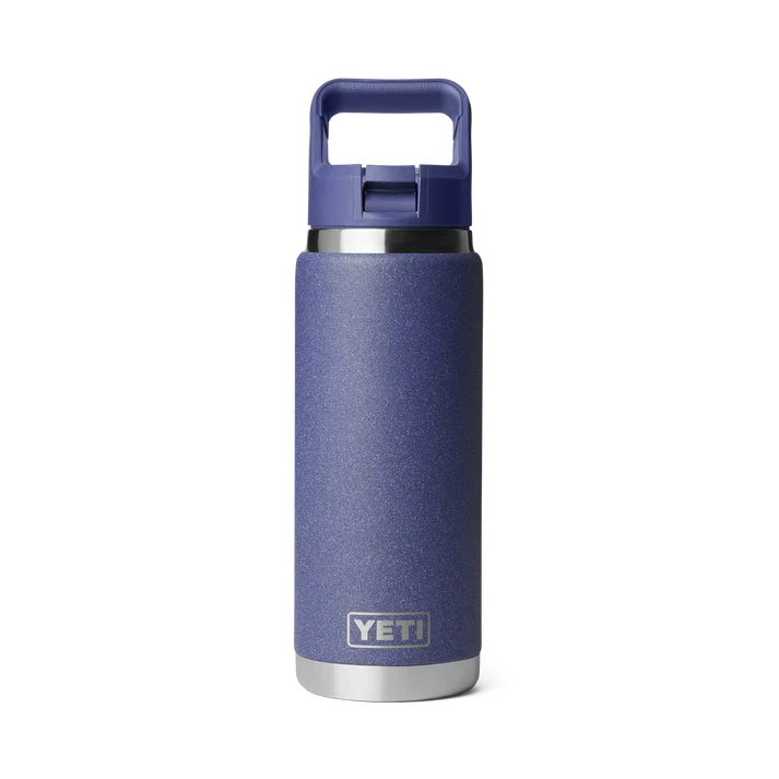 Yeti Rambler® 26oz (769 ml) Insulated Stainless Steel Water Bottle with Straw Cap - Perfect for Outdoor Adventures and Daily Hydration