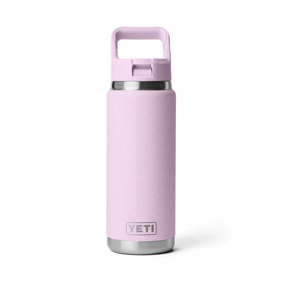 Yeti Rambler® 26oz (769 ml) Insulated Stainless Steel Water Bottle with Straw Cap - Perfect for Outdoor Adventures and Daily Hydration