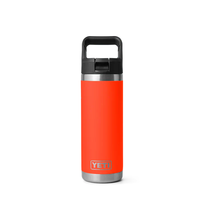 Yeti Rambler 18oz Insulated Stainless Steel Water Bottle with Straw Cap - Perfect for Hydration On-the-Go