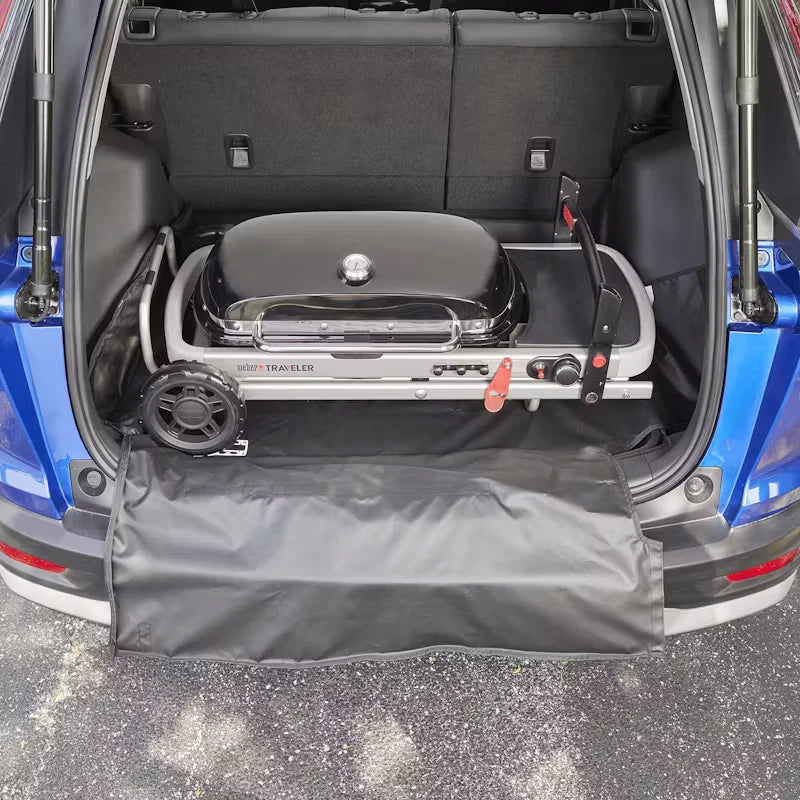 Durable Cargo Protector for Weber Traveler Grill - Grease-Resistant & Tool Storage