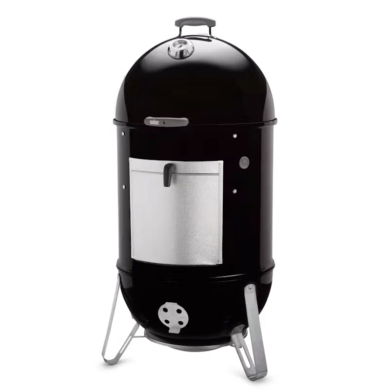 Weber Smokey Mountain 57cm BBQ Smoker Cooker with Cover - Perfect for Low & Slow Smoking