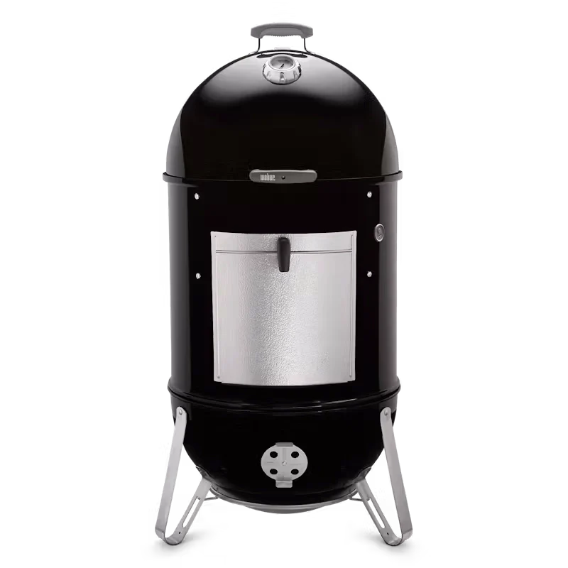 Weber Smokey Mountain 57cm BBQ Smoker Cooker with Cover - Perfect for Low & Slow Smoking