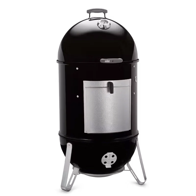 Weber Smokey Mountain 57cm BBQ Smoker Cooker with Cover - Perfect for Low & Slow Smoking