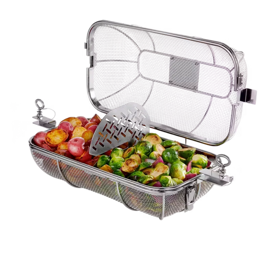 WEBER CRAFTED Rotisserie Crisping Basket - For Perfectly Crispy BBQ Snacks