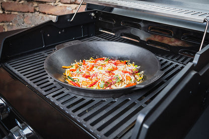 Enders BBQ SWITCH GRID System Wok (7797) - Cast Iron for Authentic Grilling