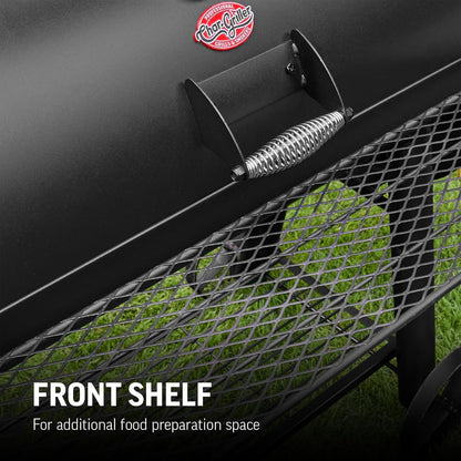 Char-Griller Competition Pro 17" Offset Smoker BBQ - Large Capacity, Premium Grates, Integrated Thermometer