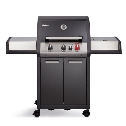 Enders Monroe Pro Black 3 Turbo Zone Gas BBQ with Side Burner - Premium Outdoor Cooking