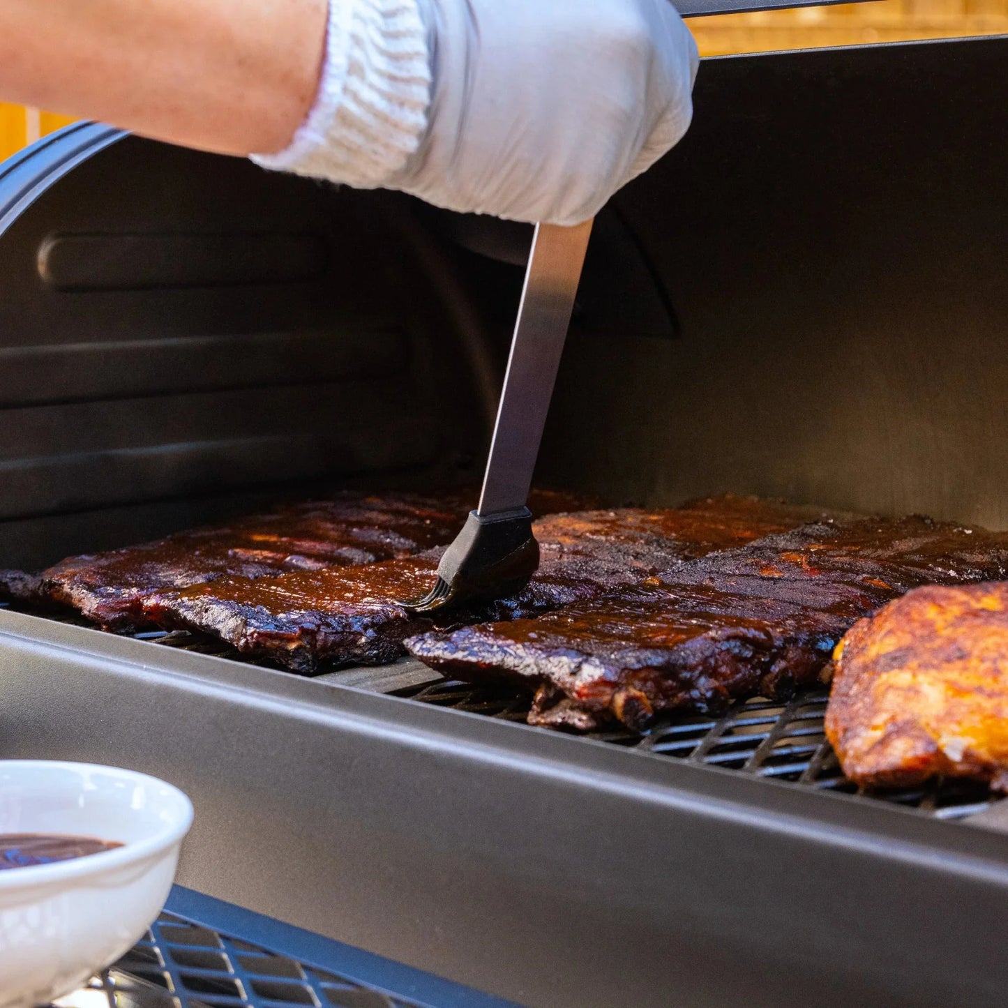 Char-Griller BBQ Basting Brush - Stainless Steel with Silicone Bristles for Marinades & Sauces