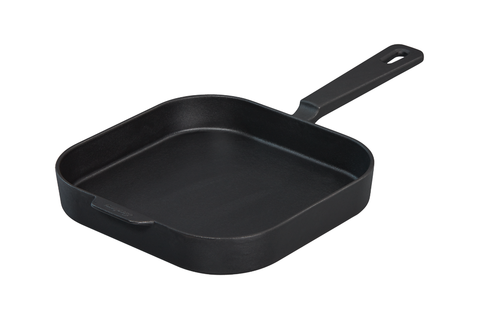 Enders Large 28cm Enameled Cast Iron Frying Pan with Bamboo Cutting Board & Trivet - Versatile Outdoor Cooking