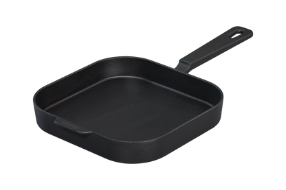 Enders Large 28cm Enameled Cast Iron Frying Pan with Bamboo Cutting Board & Trivet - Versatile Outdoor Cooking