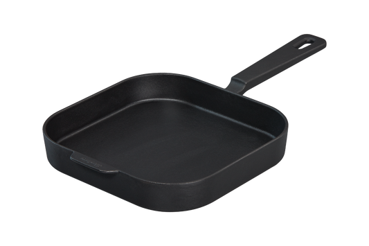 Enders Large 28cm Enameled Cast Iron Frying Pan with Bamboo Cutting Board & Trivet - Versatile Outdoor Cooking
