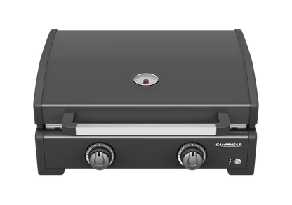 Campingaz Onyx 2 Burner Gas Plancha Griddle with Lid - Powerful & Even Heat Distribution