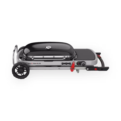 Weber Traveler Portable Folding Gas BBQ Grill - Compact & Versatile Outdoor Cooking