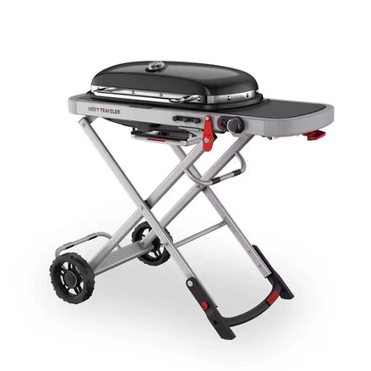 Weber Traveler Portable Folding Gas BBQ Grill - Compact & Versatile Outdoor Cooking