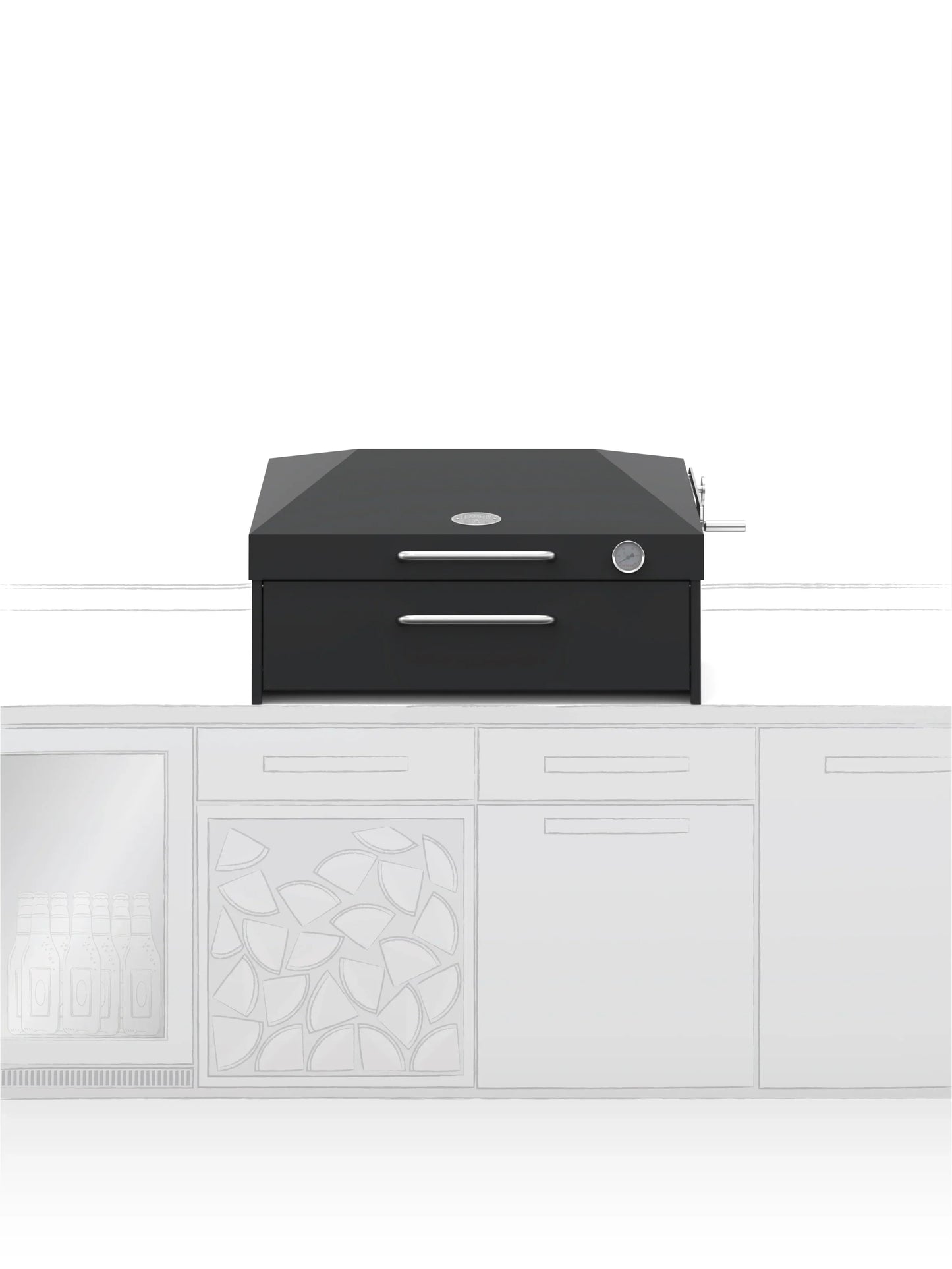 Flamery Small Asado Pro 3.1 Built-In Grill - Compact Argentinian Live-Fire Cooking