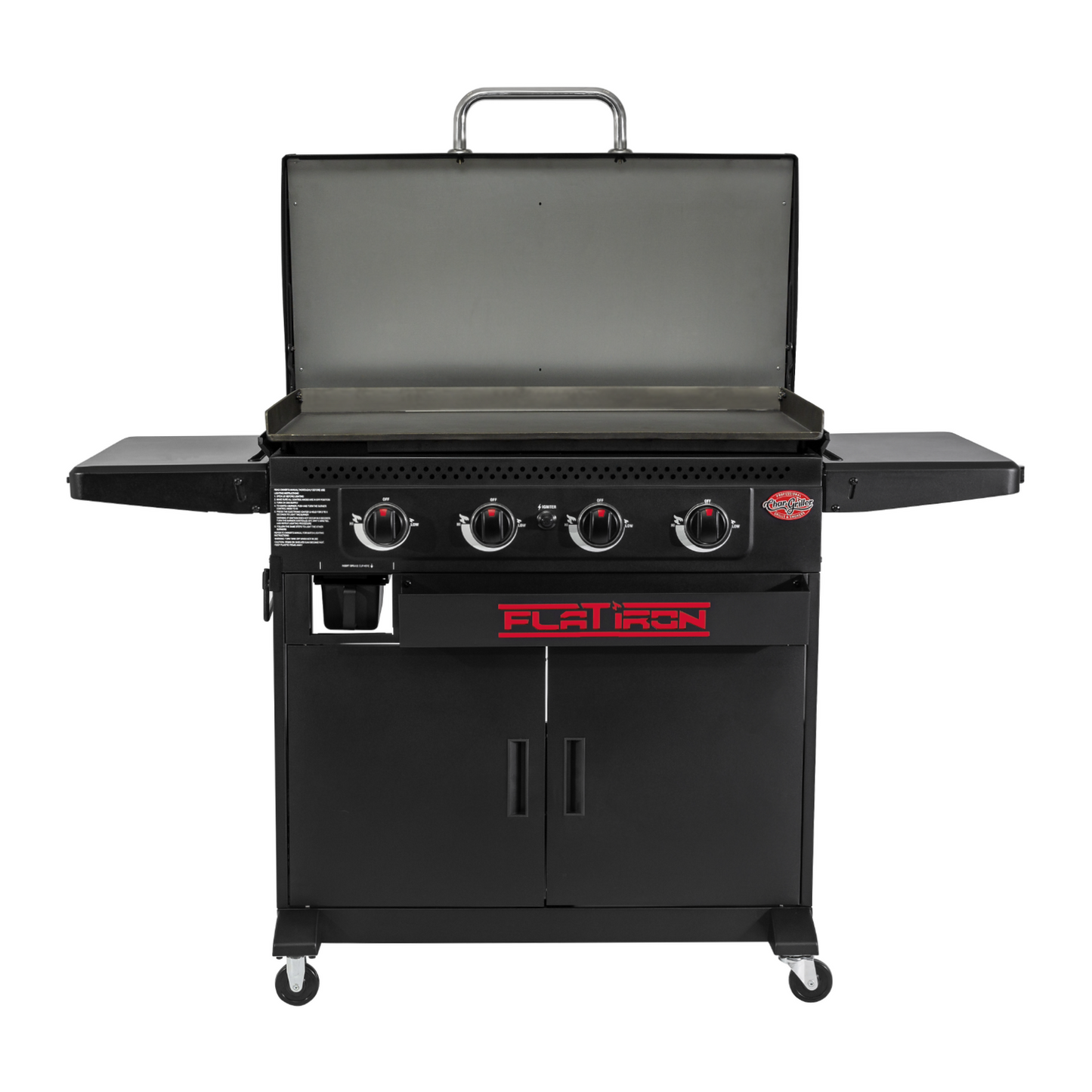 Char-Griller 4 Burner Flat Iron Premium Gas Griddle - 775 sq.in. Cooking Space