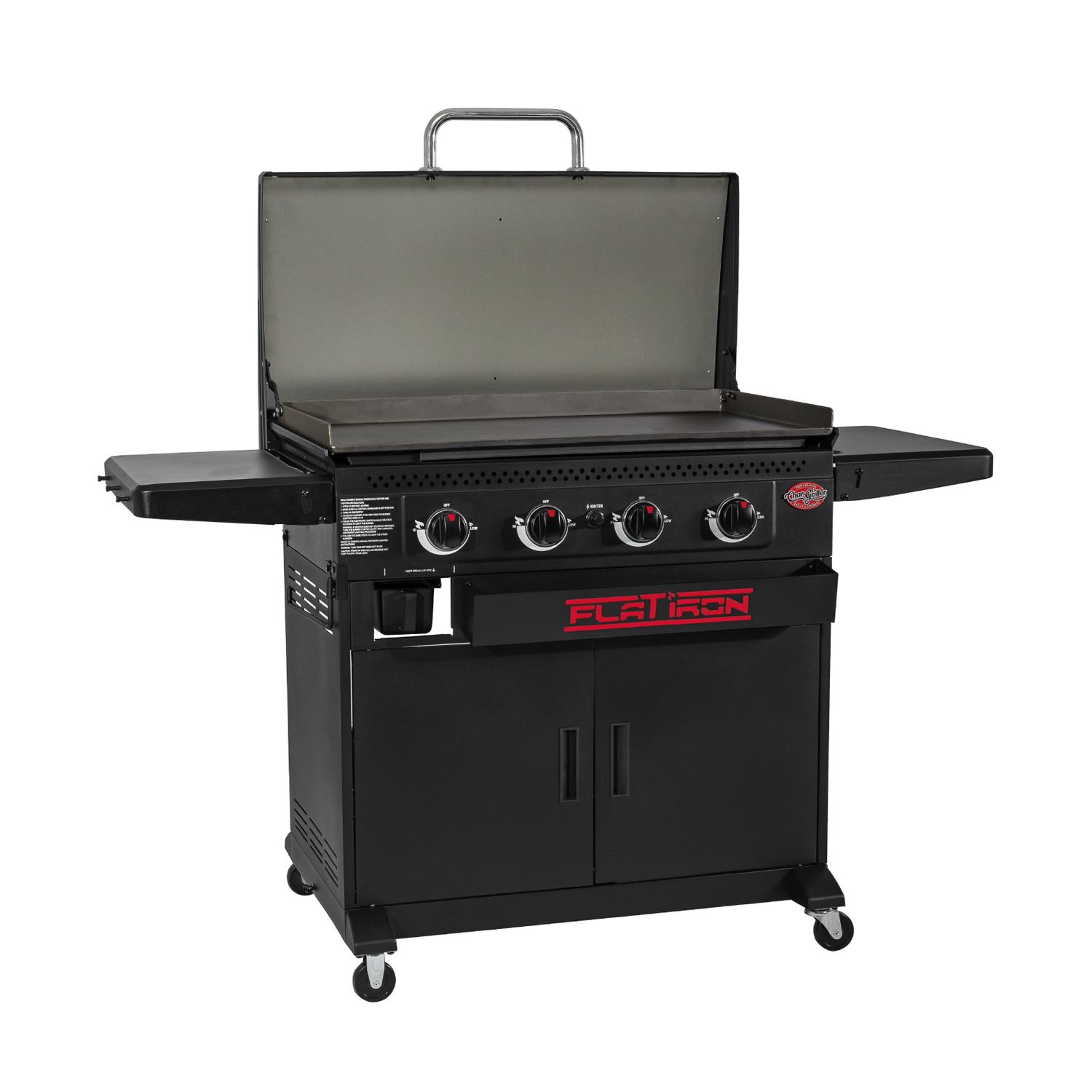 Char-Griller 4 Burner Flat Iron Premium Gas Griddle - 775 sq.in. Cooking Space