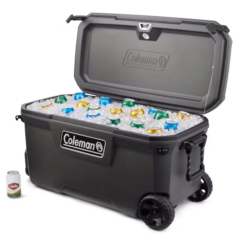 Coleman Convoy 100qt Wheeled Cooler Box with 5-Day Ice Retention and Antibacterial Liner