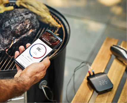 Weber Connect Smart Grilling Hub BBQ Thermometer - Step-by-Step Grilling Assistant with Phone Notifications