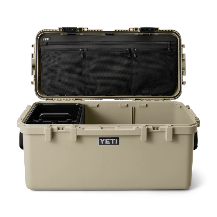 Yeti LoadOut GoBox 60 Gear Case - Tan | Indestructible, Waterproof Storage for Camping, Hunting, and Outdoor Adventures
