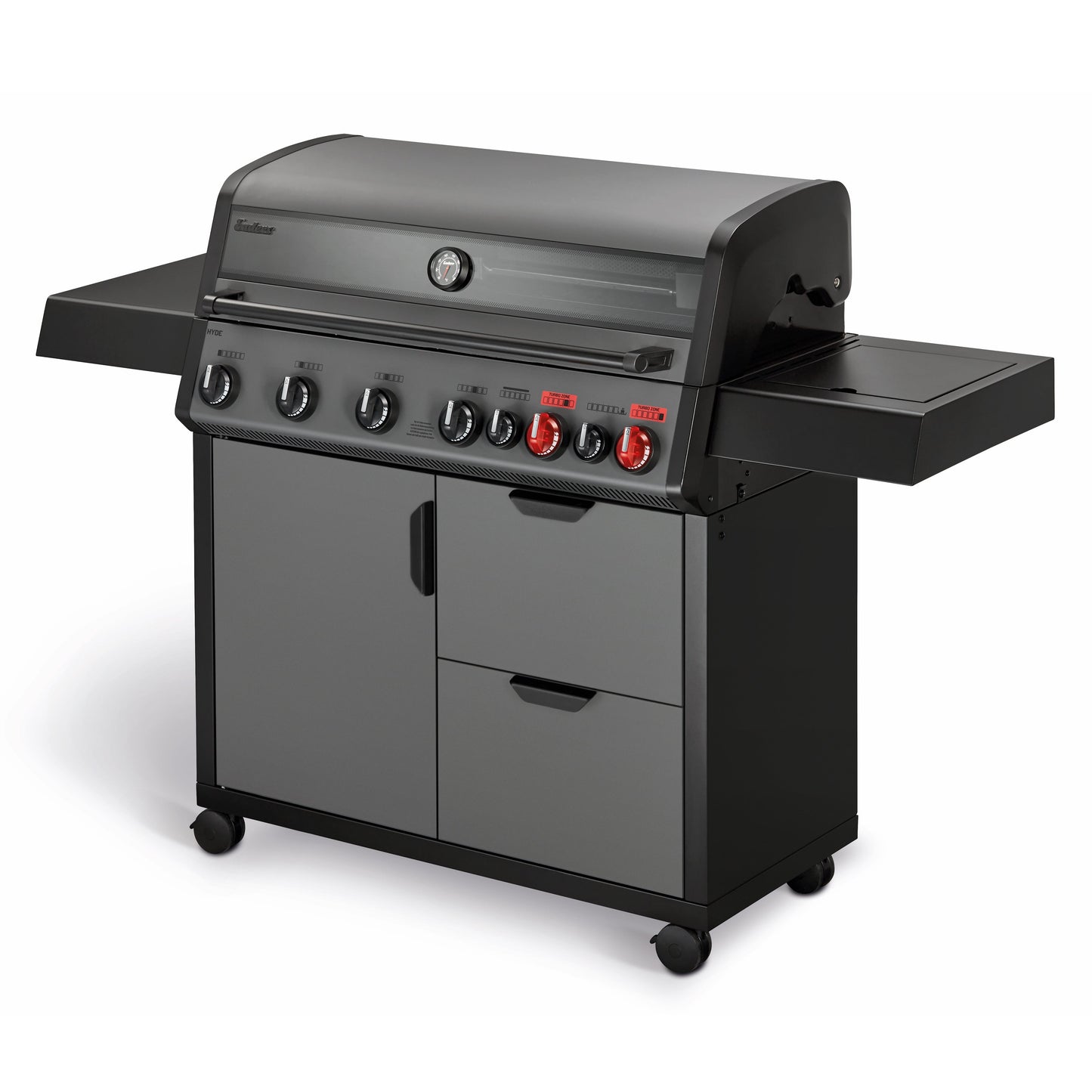 Enders Hyde 6 SIKR Turbo II: Premium 6-Burner Gas BBQ with 800°C Turbo Zone and Infrared Rotisserie