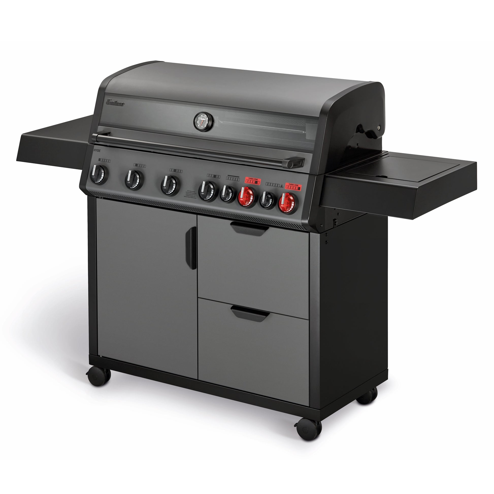 Enders Hyde 6 SIKR Turbo II: Premium 6-Burner Gas BBQ with 800°C Turbo Zone and Infrared Rotisserie